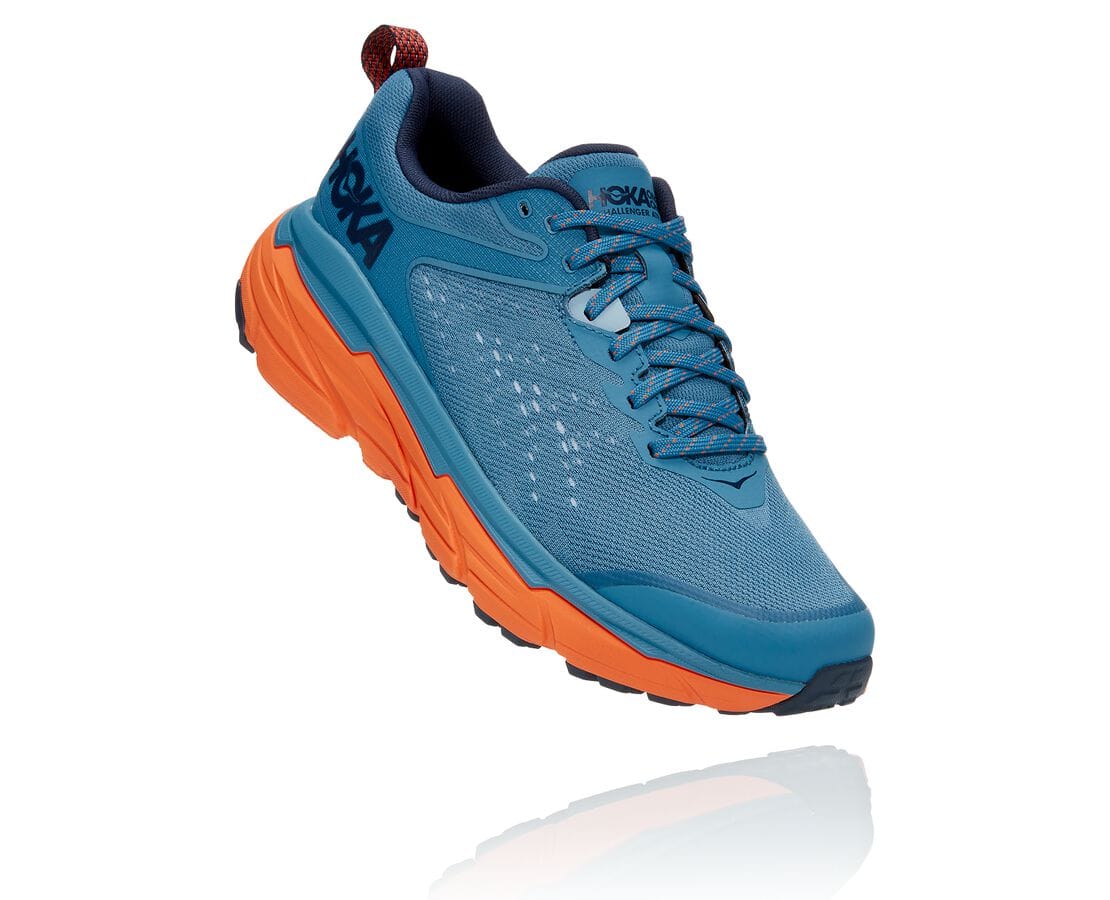 Hoka One One Challenger Atr 6 Philippines - Mens Trail Running Shoes - Blue / Orange | SO1549728